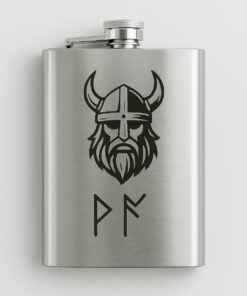 perfekte Flachmann aus Edelstahl mit Gravur