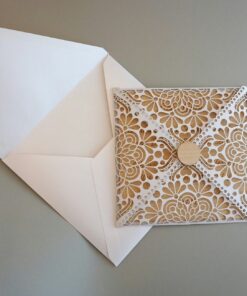 Exklusive Glückwunschkarte mit Gravur – Handgemacht & Elegant