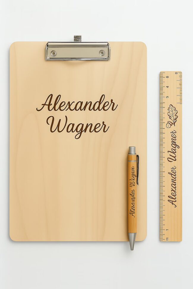 Klemmbrett A4 mit Gravur – Individuell & hochwertig