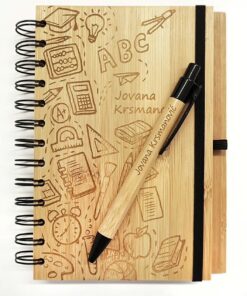 Großartiges Notizblock - Bambus im Set