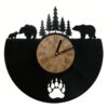 Wanduhr-Bären aus Vinyl mit feiner Lasergravur