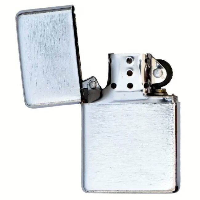 gravierbar Benzinfeuerzeug Chrom poliert – individuell