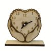 Romantische Holzuhr im Herz-Design 