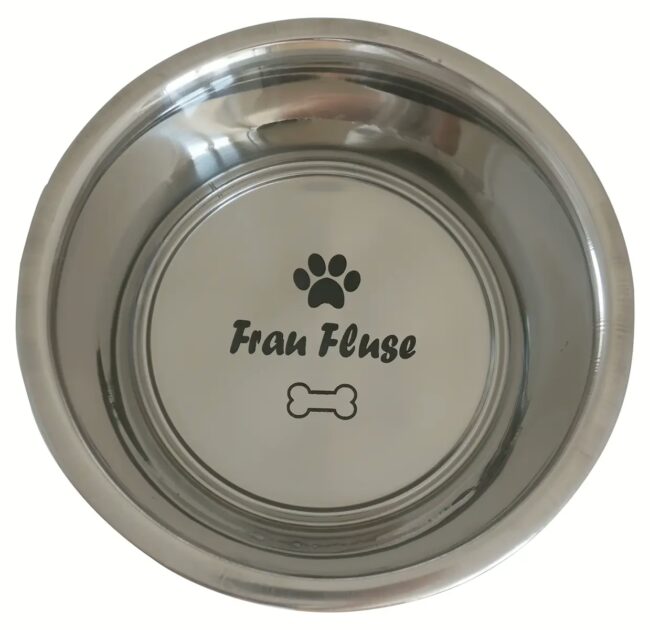Hochwertiger Fressnapf individuell gravierbar – perfekt für Haustiere