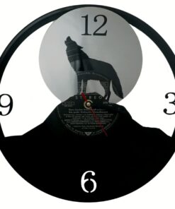 Wolf-Uhr aus Vinyl – Ausdrucksstarkes & Persönliches Geschenk