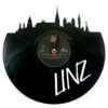 Einzigartige Linz Uhr aus Vinyl-Langspielplatte gelasert 2 Die ultimative Linz Uhr für Sie zu Hause.