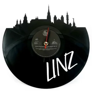 Vinyl-Wanduhr mit Laser Cut