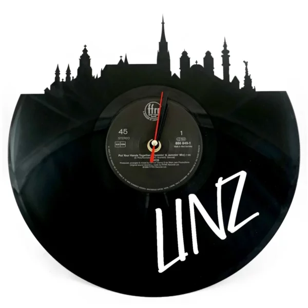Vinyl-Wanduhr mit Laser Cut