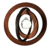Windspiel aus Holz mit Glaskristall