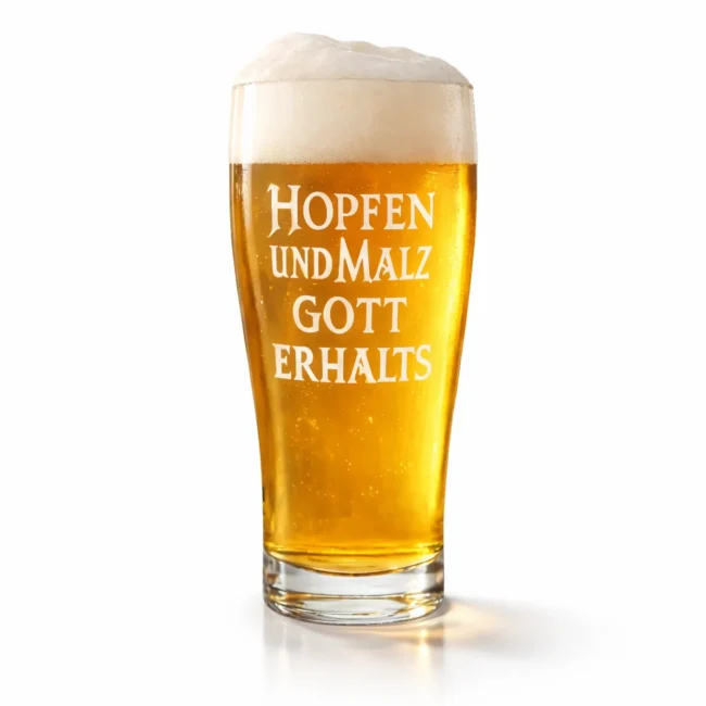Bierglas 0,5 L mit Lasergravur