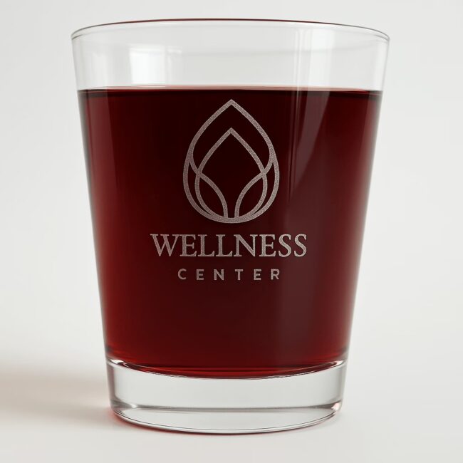 Einzigartig lasergraviertes Wasserglas – Ihr persönliches Unikat