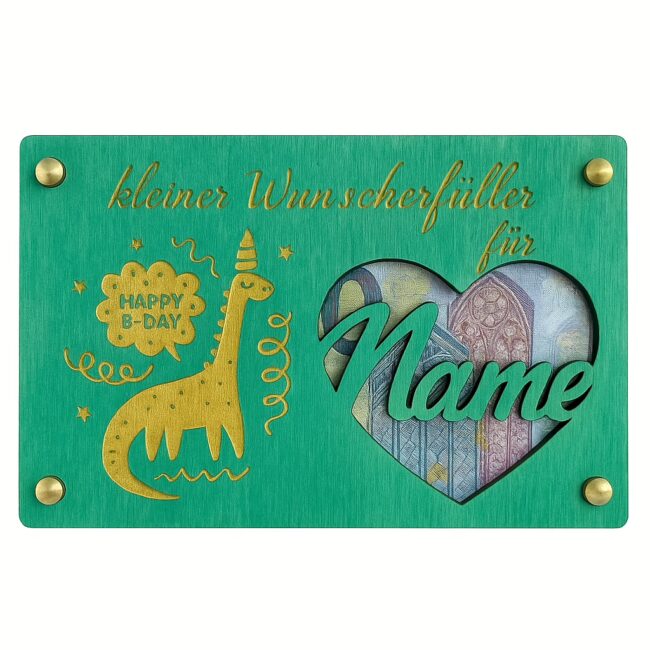 Geldgeschenk-Holzrahmen