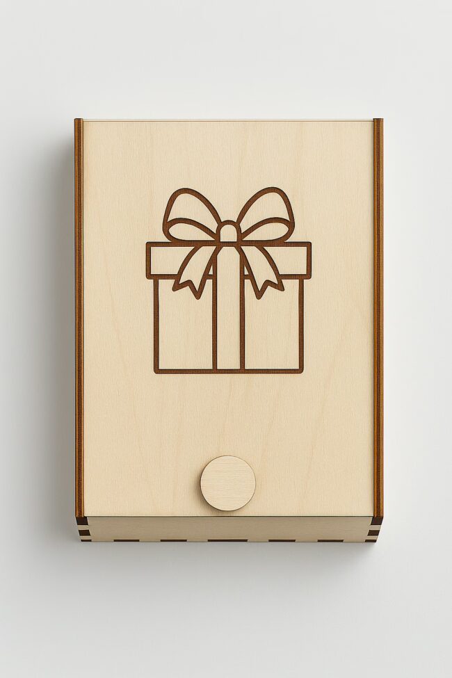 Geschenkbox mit persönlicher Lasergravur