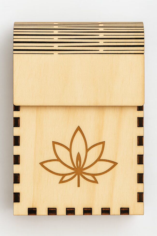 Personalisierte Zigarettenhülle aus Holz – Gravur mit Stil & Humor