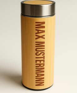 Exklusive Bambus Trinkflasche mit Gravur – Persönlich & Nachhaltig